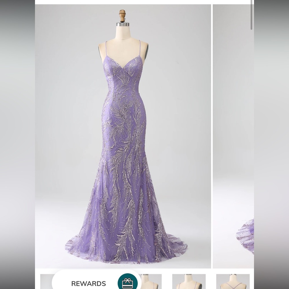 Lavender prom dress